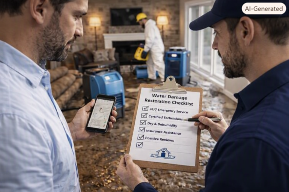 Water damage mitigation and restoration checklist